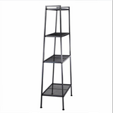 4-Tier Bookcase Bookshelf Leaning Wall Shelf Ladder Storage Display Furniture