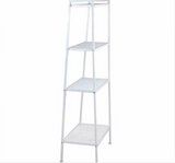 4-Tier Bookcase Bookshelf Leaning Wall Shelf Ladder Storage Display Furniture