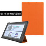 Original Leather cove Case For Sony Xperia Tablet Z2 + PC Stand Magnetic Smart Cover + Screen Protector +Stylus pen