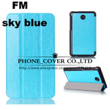 Magnet stand leather case cover for Asus FonePad 7 FE375CG FE375CXG FE7530CXG FE375 K019 tablet case +screen protectors+stylus
