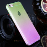 Promotions ! Phone Cases for Apple iPhone 5 5s Case Transparent Gradient Color Design TPU Silicon Phone Covers Shell Top Quality