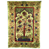 Tree of Life - Green Bedspread / Wall Art