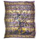 Cadi Cotton Bedspread / Wall Art - Tree of Life - Lavender