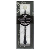 Crystal Strand with Obsidian Tail - Strength & Courage