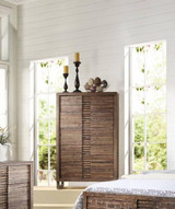 34" X 18" X 55" Reclaimed Oak Wood Chest