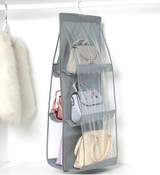 Foldable Six Pocket Hanging Bag With Three Layers Storage