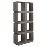 12" x 33'.5" x 71'.25" Dark Taupe, Particle Board, Hollow-Core -