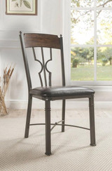 20" X 23" 39" 2pc Espresso And Dark Bronze Side