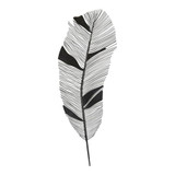 10.63" X 0.39" X 30.31" Black Metal Wall Decor