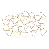 35.5" X 0.5" X 22" Gold Metal Wall Décor
