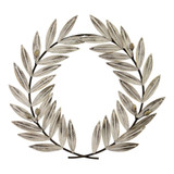 24.8" X 1.38" X 22.44" White Metal Wall Décor