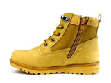 Kid's Zip Up Faux Fur Lined Ankle Boot Tan