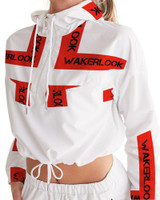 Fashion Wakerlook Women's Cropped Windbreaker