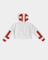 Fashion Wakerlook Women's Cropped Windbreaker