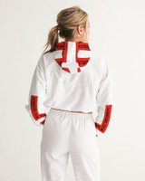 Fashion Wakerlook Women's Cropped Windbreaker