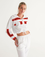 Fashion Wakerlook Women's Cropped Windbreaker