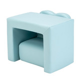 Children Sofa Multi-Functional Sofa Table and Chair Set Sky Blue Baby