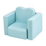 Children Sofa Multi-Functional Sofa Table and Chair Set Sky Blue Baby