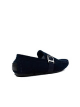 Men's Buckle Strap Loafer Navy