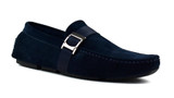 Men's Buckle Strap Loafer Navy