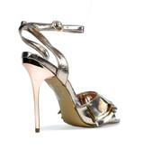 Rose Gold Mirror Ruffle Heel