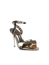 Rose Gold Mirror Ruffle Heel