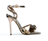 Rose Gold Mirror Ruffle Heel