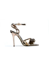 Rose Gold Mirror Ruffle Heel