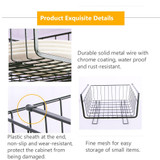 Kitchen Storage Bin Under Shelf Wire Rack Cabinet