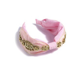 EMBELLISHED HEADBAND,PINK