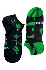 VEGAN black low-cut chef socks