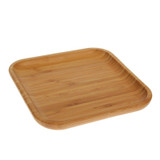 Natural Bamboo Plate 8" X 8" | 20,5 Cm X 20.5 Cm