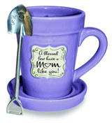 Flower Pot Mug: Violet-Mom