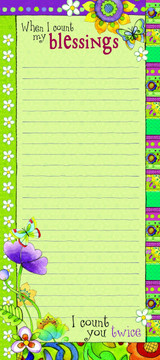 Hearts 'N Hugs: Listpad, When I count my blessings