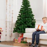 Seven point five ft Hinged Fir Pencil Artificial Christmas Tree