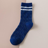 4Pairs Plaid Stripe Crew Socks Set