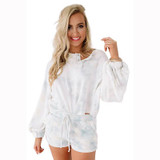 Lantern Long Sleeve Tie-dye Printed Sports Tracksuit