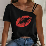 Sexy Off Shoulder Halter Shirt Blouse Summer Women Short Sleeve Tops