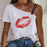 Sexy Off Shoulder Halter Shirt Blouse Summer Women Short Sleeve Tops