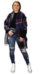 Plaid Tartan Herringbone Reversible Oversized Winter Blanket Scarf Plaid Tartan Herringbone Reversible Oversized Winter Blanket Scarf