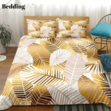 Modern Palm Leaf Bedding Set