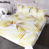 Modern Palm Leaf Bedding Set