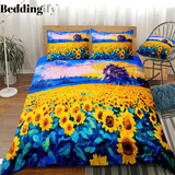 Watercolor Sunflower Bedding Set