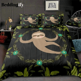 Sloth in Jungle Bedding Set