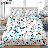Irregular Stone Colorful Marble Bedding Set