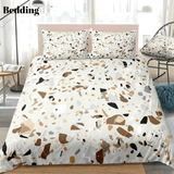 Brown Marble Bedding Set