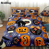 Halloween Black Cats Bedding Set