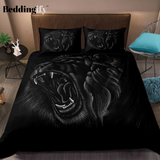 Black Lion Pattern Bedding Set