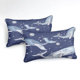 Ocean Blue Whale Bedding Set