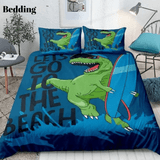 Dinosaur Surfing Bedding Set